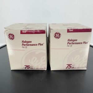 NOS GE Halogen Performance Plus Par 30 Flood Light Bulbs 75W 120V 2-Pack